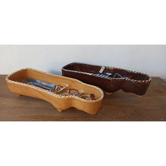 Vintage Alsace Terracotta Pottery Food Molds, 1980s, Set of 2 For Sale - Image 13 of 15