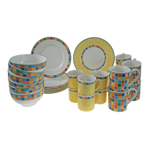 Villeroy & Boch Twist Alea Porcelain Dinnerware Set – 30 Pieces, Service for 6