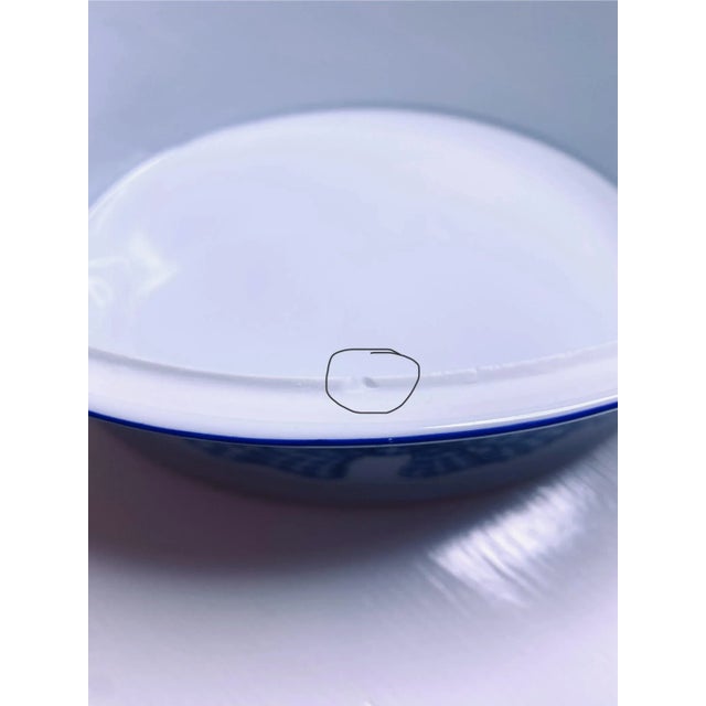 1980s 1980s Blue Gingham by Philippe Deshoulieres French Country Casserole Dish For Sale - Image 5 of 10