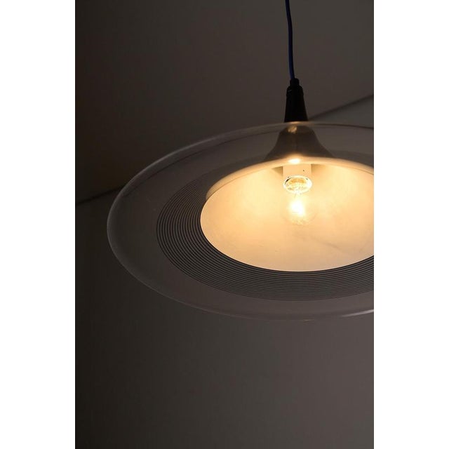 1980s Black and Clear Acrylic Trumpet Pendant, 1980s For Sale - Image 5 of 10