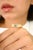 Vintage Inspired Aquamarine Diamond Gold Signet Ring Size 5.5 For Sale - Image 4 of 11