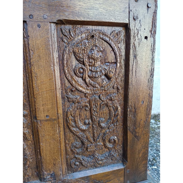 High Chest in Oak For Sale - Image 14 of 18