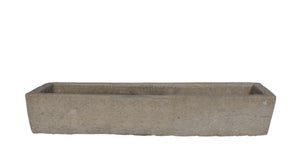 87" Inch Long Hand Chiseled Stone Trough 66