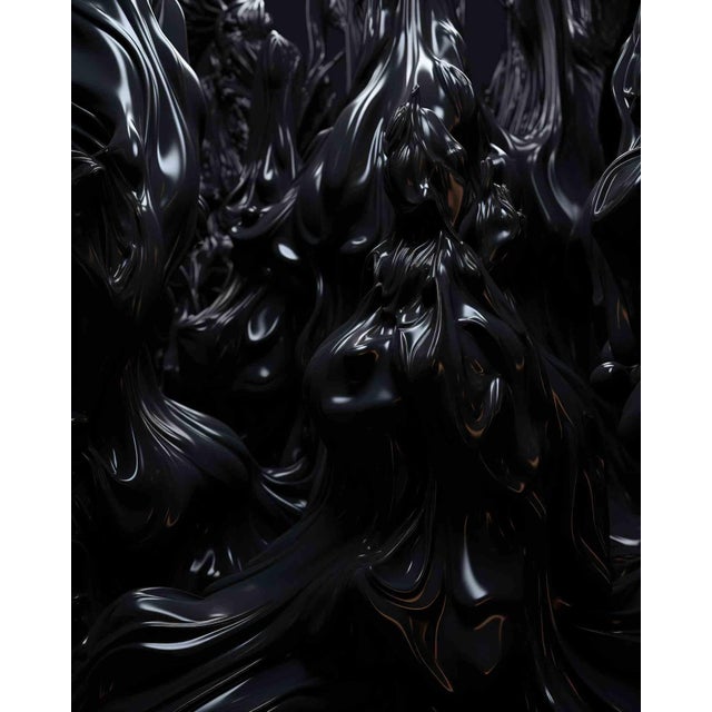 Shimmering Nexus emerges as a visual nexus of luminous connections, where forms weave an intricate narrative. The canvas...