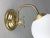 Metal Mid-Century Brass and Opaline Sconce For Sale - Image 7 of 9