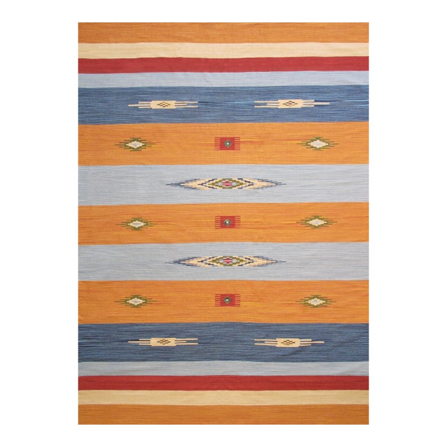 Pasargad Home Kilim Multi Cotton Area Rug- 8' 0" X 10' 0" For Sale