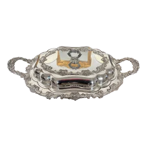 Extra Large Enormous Late 19th Century Theodore B Starr New York Silver on Copper Serving Dish