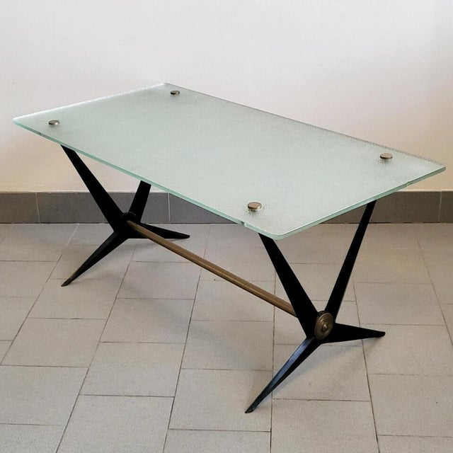 Mid-Century Coffee Table in Steel by Angelo Ostuni, 1950s For Sale - Image 16 of 16