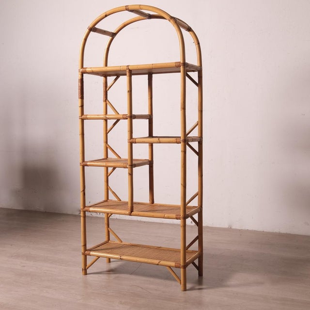 Vintage Bamboo Bookcases, Italy, 1970s, Set of 2 For Sale - Image 10 of 18