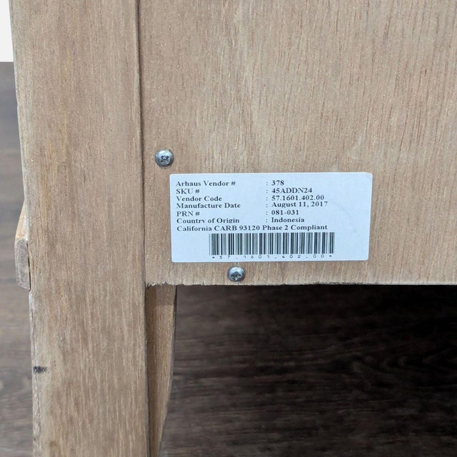 Arhaus Pearson Light Wood 6-Drawer Dresser With Metal Knobs For Sale - Image 9 of 10