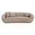Jenny Taupe Faux Mohair Sofa For Sale - Image 4 of 8