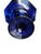 Cobalt Hand Painted Glass Compote For Sale - Image 10 of 10