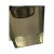 Metal Vintage Modern Smoky Resin Cube Candle Holders Pair Minimalist Architectural Design For Sale - Image 7 of 7
