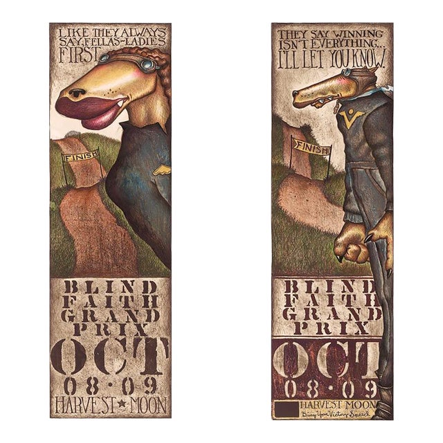 Markus Pierson "Blind Faith Suite-Man & Woman" Hand Signed Limited Ed. Fine Art For Sale