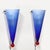 Mid-Century Hand-Blown Periwinkle Murano Glass Conical Sconces Signed Cenedese For Sale - Image 15 of 16