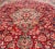 Red Vintage Mashad Rug With Floral Medallion Design in Red and Cream For Sale - Image 8 of 11
