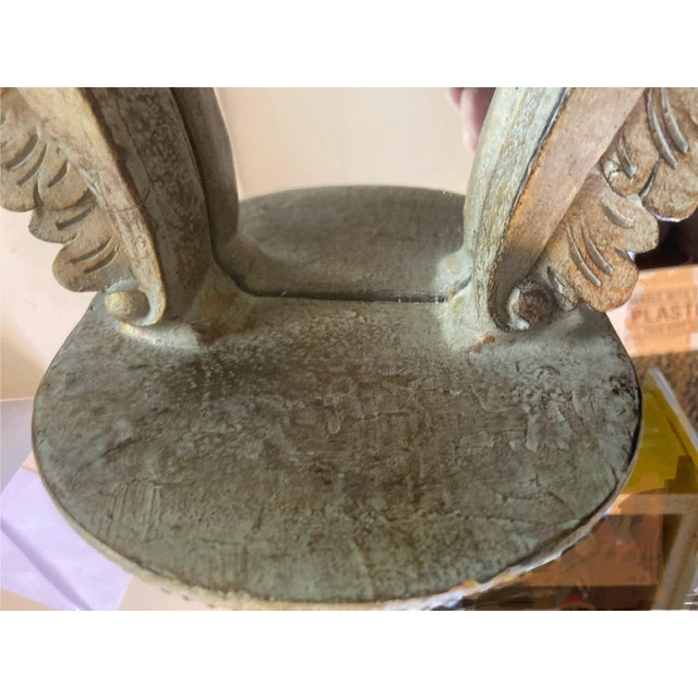 Wood Carved Wall Mirror With Shelf For Sale - Image 7 of 9