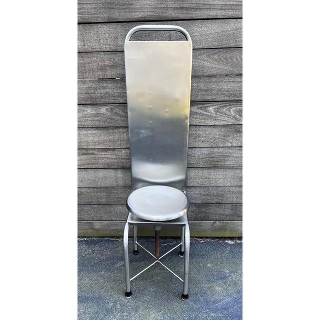 1970s Industrial Age High Back Swivel Medical Chair For Sale - Image 9 of 13