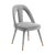 Light Gray Petra Light Grey Velvet Side Chair For Sale - Image 8 of 8