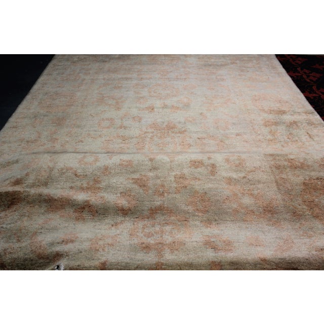 Hand Knotted Oushak Rug - 14' X 9'6" For Sale In Los Angeles - Image 6 of 7