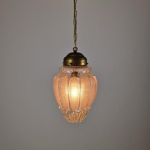 Italian Murano Glass Pendant Lamp from Mazzega, 1970s For Sale - Image 4 of 13