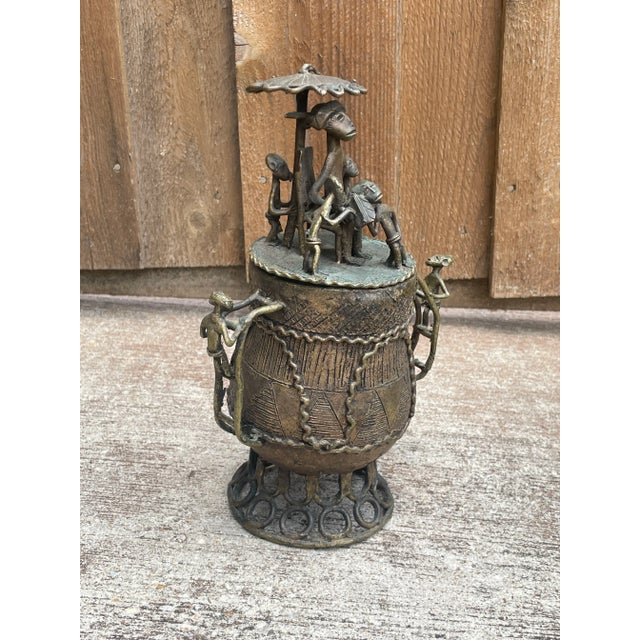Ashanti Cast Bronze Kuduo Pot For Sale In Dallas - Image 6 of 10