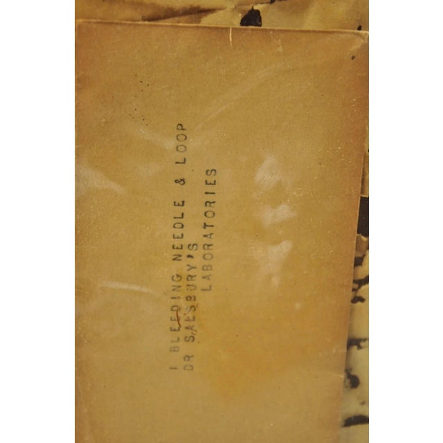 Vintage Medical Device Wooden Case for Bleeding Needle and Loop Kit With Tin Can For Sale - Image 11 of 12