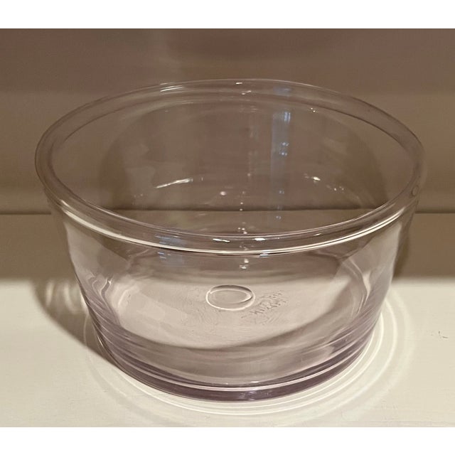 Antique 19th Century American Free Form Blown Glass Bowl With Rolled Lip and Polished Pontil For Sale - Image 16 of 17