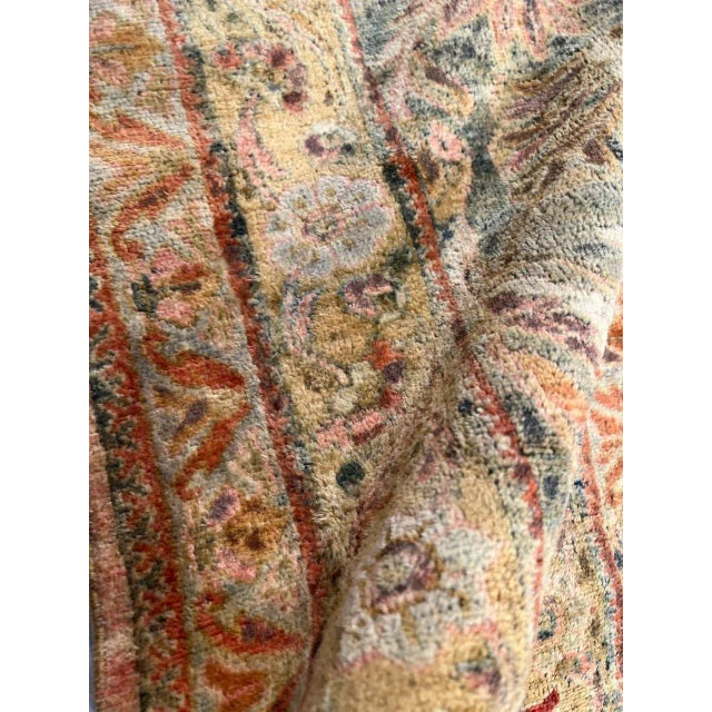 Early 20th Century Antique Persian Lilian Rug - 12′6″ × 19′8″ For Sale - Image 9 of 12