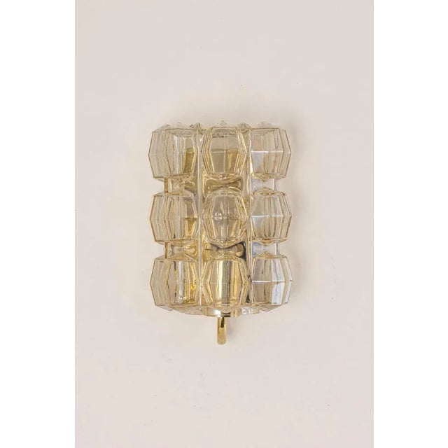 Large Amber Bubble Glass Sconce by Helena Tynell for Limburg, Germany For Sale - Image 3 of 12