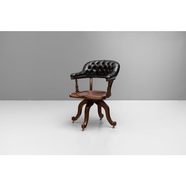 Antique Victorian Desk Chair, 1890s For Sale - Image 10 of 10