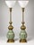 1950s 1950s Stiffel Crackle Glaze Ceramic and Brass Moorish Style Table Lamps - a Pair For Sale - Image 5 of 5