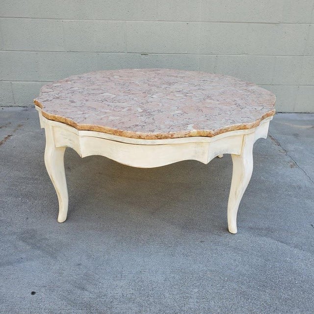 Vintage Italian Pink Marble Coffee Table Chairish