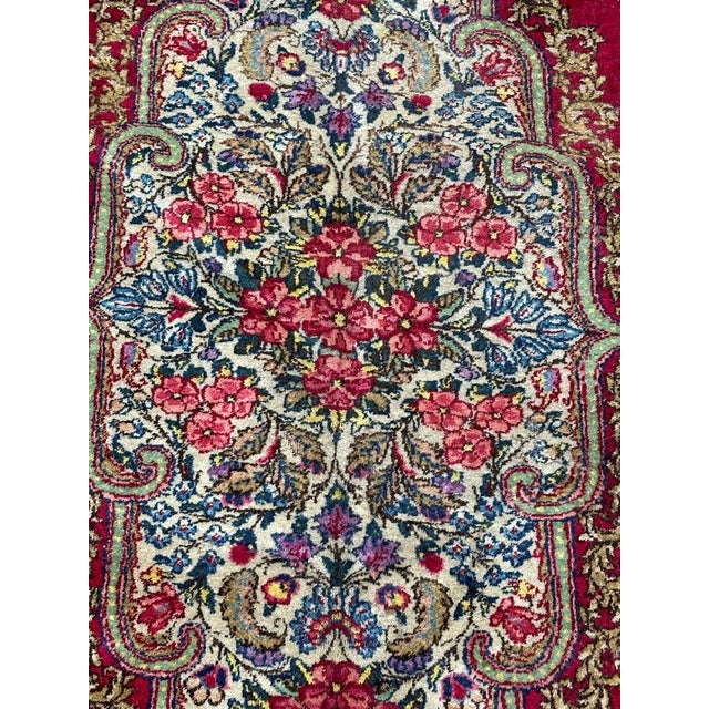 Large Mid-Century Distressed Kirman Rug, 1950s For Sale - Image 14 of 18