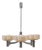 Six-Arm Ceiling Lamp in Glass and Steel, 1970s For Sale