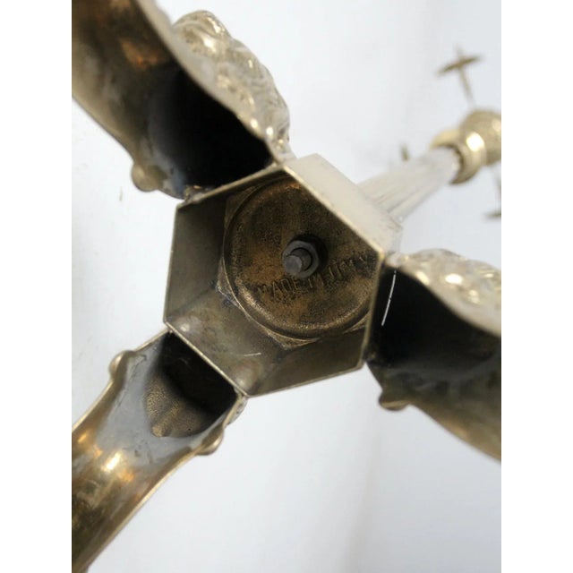 Vintage Italian Brass Hall Stand For Sale - Image 10 of 12