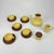 Wood Mid-Century Modern Five Cup Tea Set in Yellow Ceramic and Teak from Ernestine Salerno, Italy, 1960s, Set of 13 For Sale - Image 7 of 7