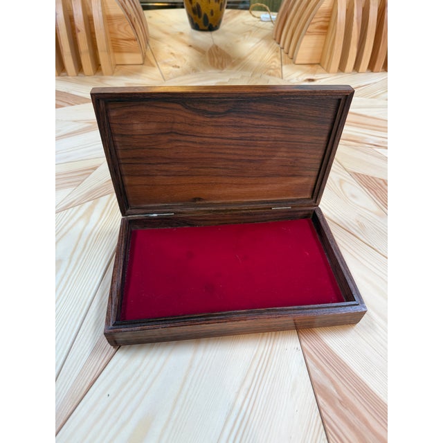 Wood Vintage Italian Acca Wood Trinket Jewelry Box For Sale - Image 7 of 8