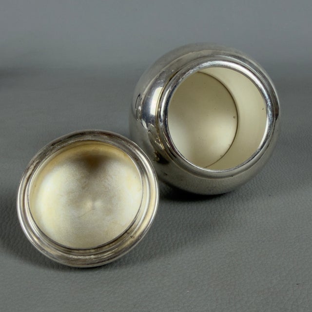 Metal Antique Silver Plated Tea Set, 1900s, Set of 3 For Sale - Image 7 of 11