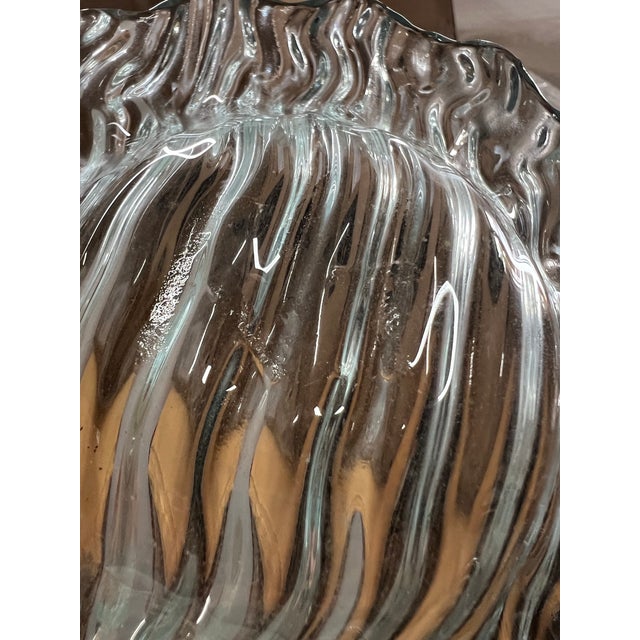 Vintage 1960s Sydenstricker Scalloped Glass Bowl /Candy Dish Signed For Sale - Image 10 of 12