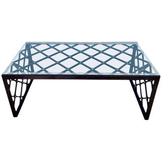 Royere Style "Tour Eiffel" Bronze Coffee Table For Sale