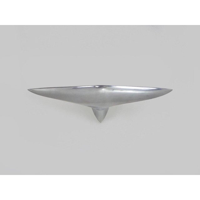 Designer: Lucien Gau Dims.: 15.6"W x 7.5"D x 3.2"H A very nice Lucien Gau wall wall light of the America Cup collection....