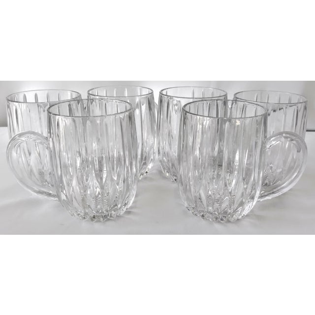Modern Mikasa "Park Lane" Crystal Glass Mugs Set of 6 Chairish