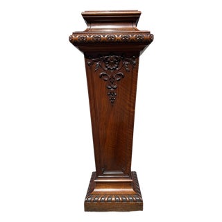 Carved Walnut Side Table, 1890s For Sale
