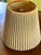 1960s Mid-Century Modern Sculptural Teardrop Cork and Walnut Table Lamp With Original Pleated Shade For Sale - Image 12 of 13