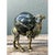 Mid 20th Century Vintage Brass Camel With Stone Sphere For Sale - Image 5 of 12