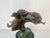 Vintage Sea Turtle Trio Swimming Around Reef, Bronze Sculpture For Sale - Image 4 of 8