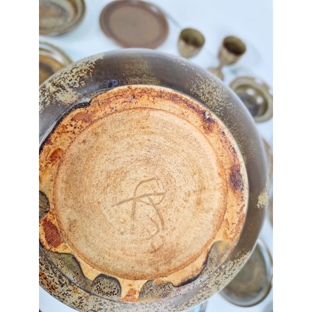Vintage Arts and Craft Pottery Tableware Set by Gert De Rijk, 1976, Set of 22 For Sale - Image 14 of 17