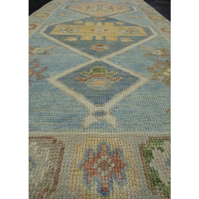 Early 21st Century Turkish Oushak Rug 2'8" x 6'6" #18002 For Sale - Image 5 of 8