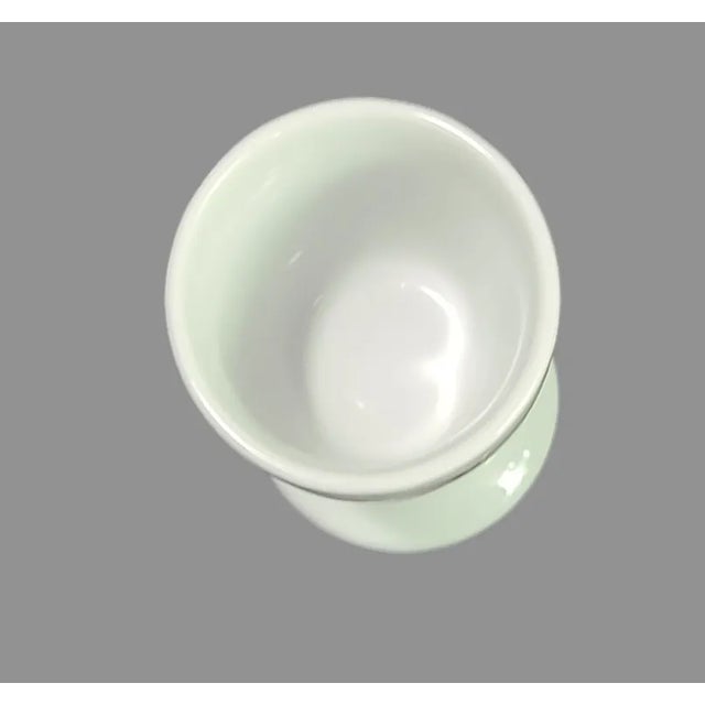 Contemporary Late 20th Century White Porcelain Soft Boiled Egg Cup Holders- Set of 4 For Sale - Image 3 of 5